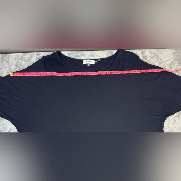 Calvin Klein Women Black White Colorblock Dolman - Picture 3 of 7